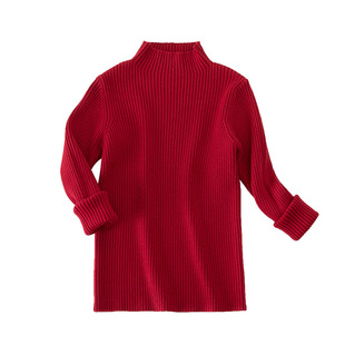 儿童高龄紧身打底毛衣A类品男女童针织衫秋冬保暖套头长袖打底衫