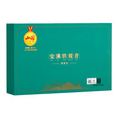 山国饮艺工夫茶铁观音茶叶清香型安溪绿乌龙茶礼盒装250g