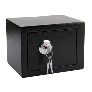 全钢存钱保险柜微小型迷你机械锁投币床头手机公章防盗老人保管箱