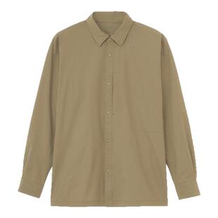 Goldwin秋冬SOLOTEX微弹长袖衬衫户外休闲宽松机能外套男女同款