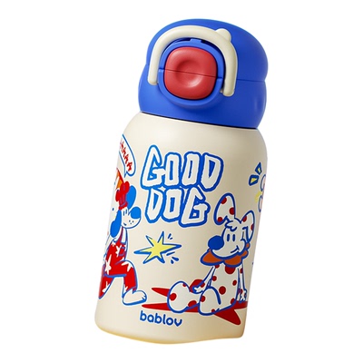 bablov儿童吸管保温杯上学专用