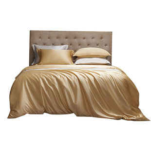 万事利重磅真丝床上四件套床单被套真丝多件套乔迁礼物湖光秋月