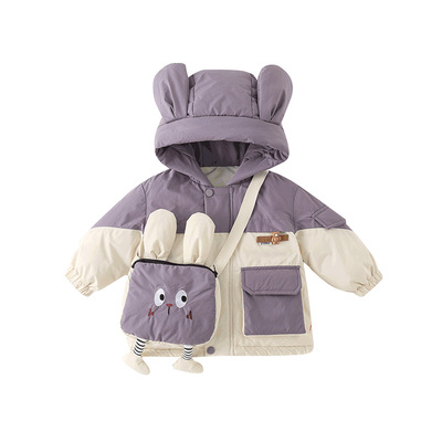 婴幼儿童羽绒服2025新款冬装连帽外套宝宝冬季加厚白鸭绒保暖外套