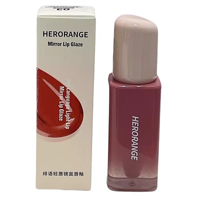 甜妹专属绯语轻唇镜面唇釉水润女学生平替玻璃唇彩口红~HERORANGE