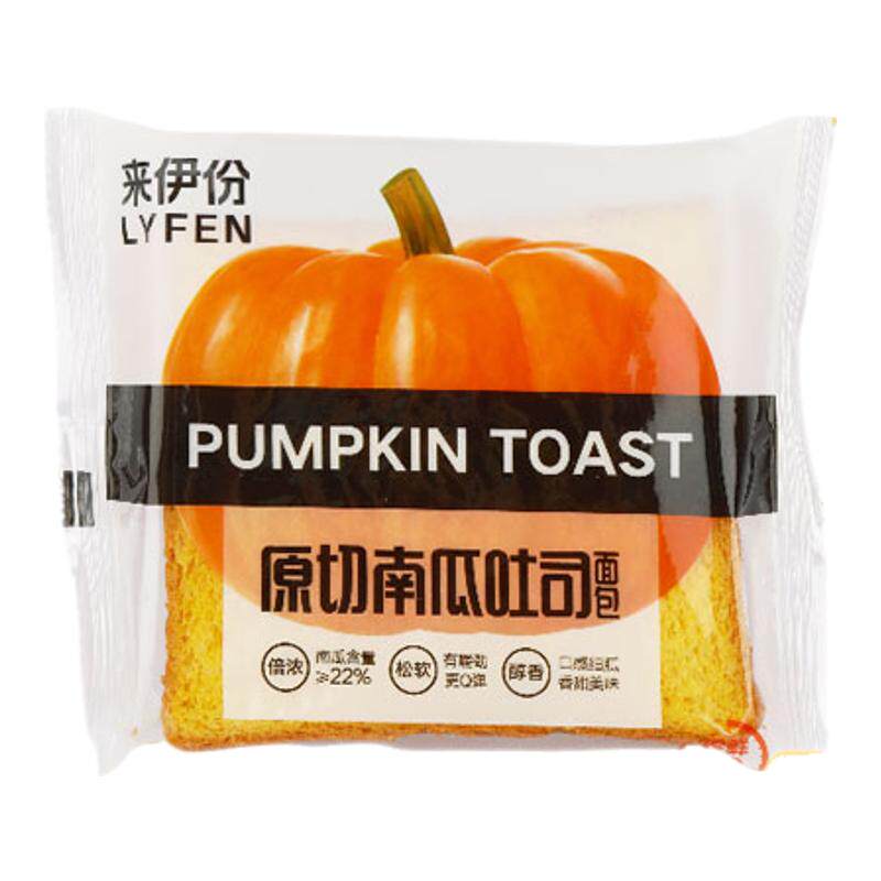 来伊份原切南瓜吐司500g休闲零食