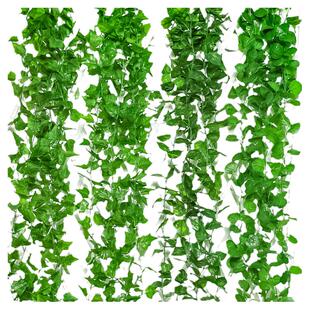 仿真葡萄叶 假树叶 绿叶藤条 爬山虎叶藤花藤蔓藤 吊顶装饰叶