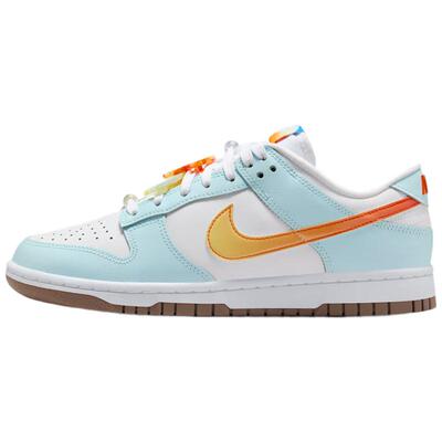 Nike耐克女鞋夏季Dunk Low白蓝橙海岛风运动休闲鞋板鞋IB8877-191
