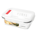 乐扣乐扣饭盒微波炉加热上班族带饭餐盒水果便当盒专用玻璃保鲜碗