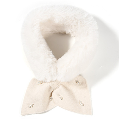 CACUSS秋冬保暖护颈毛绒围巾女款