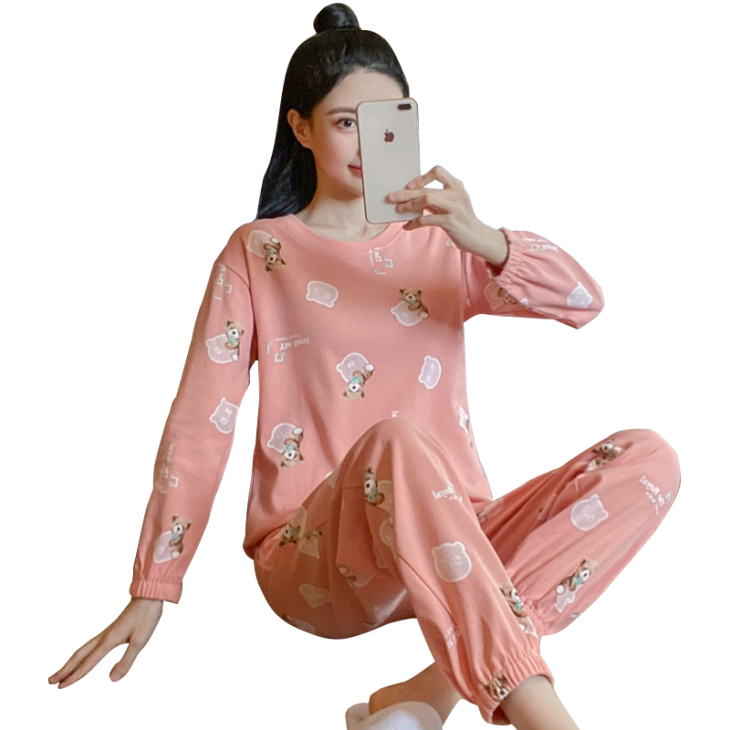 睡衣女纯棉2022年新款卡通小熊