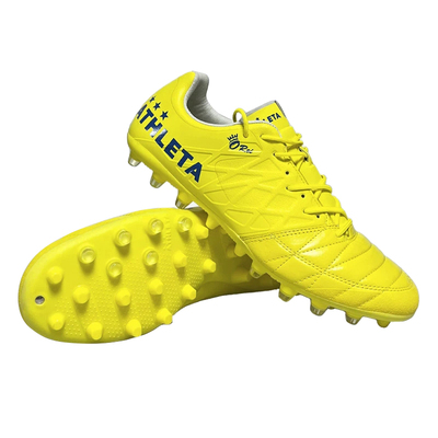 酷锐足球ATHLETA阿仕利塔高端袋鼠皮MG短钉人草足球鞋男10019
