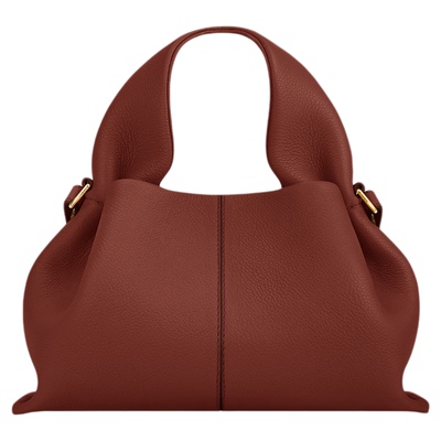 Polene波灵恩Number Nine Mini荔枝纹牛皮云朵包