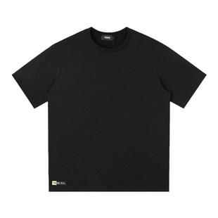 1701【明星演出同款】短袖双色净版简约风棉质时尚圆领男女同款