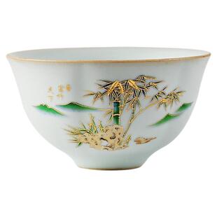 温感变色禅定杯汝窑陶瓷主人杯客杯茶杯功夫茶具单杯清仓特价