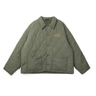 BPCALL25AW 格林夹棉外套刺绣防寒翻领工装棉衣夹克外套cityboy