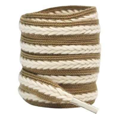 1.5cm宽麦穗鞋带双色拼接锯齿绳