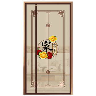 新款侧开款夏季金刚网防蚊门帘全磁条家用卧室纱门免打孔磁吸纱窗