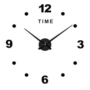 挂钟钟表免打孔简约创意时针居家客厅玄关装饰墙贴diy时钟