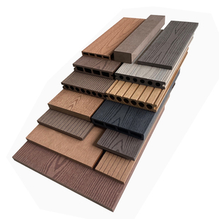 塑木板庭院围栏板栅栏板户外装饰板花箱板木塑地板共挤实心板防水