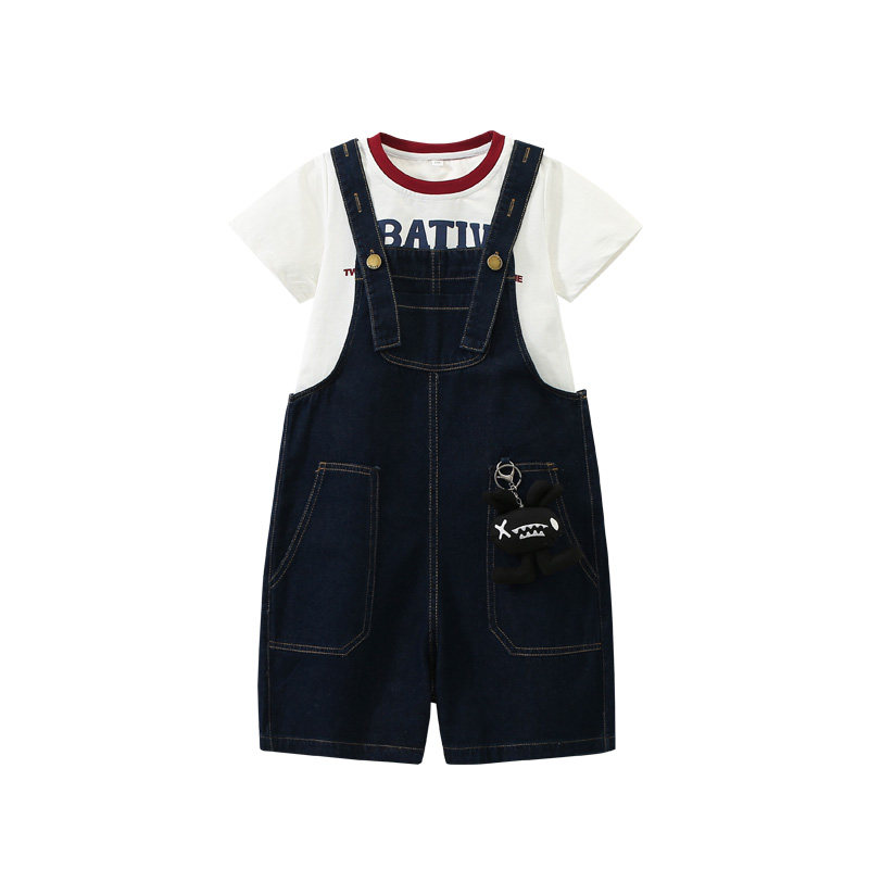 DO.CAT女童背带裤套装髦T恤上衣