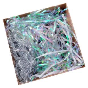 婚礼喜糖盒伴手礼礼物礼品盒子包装盒装饰闪光拉菲草碎纸丝填充物