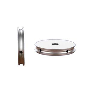 铝合金U型单槽圆皮带轮小带轮PU轮主动轮 小型马达传动轮输送带轮