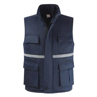 棉马甲冬季工作服中远船厂男女马甲定制加厚帆布电焊反光劳保马甲