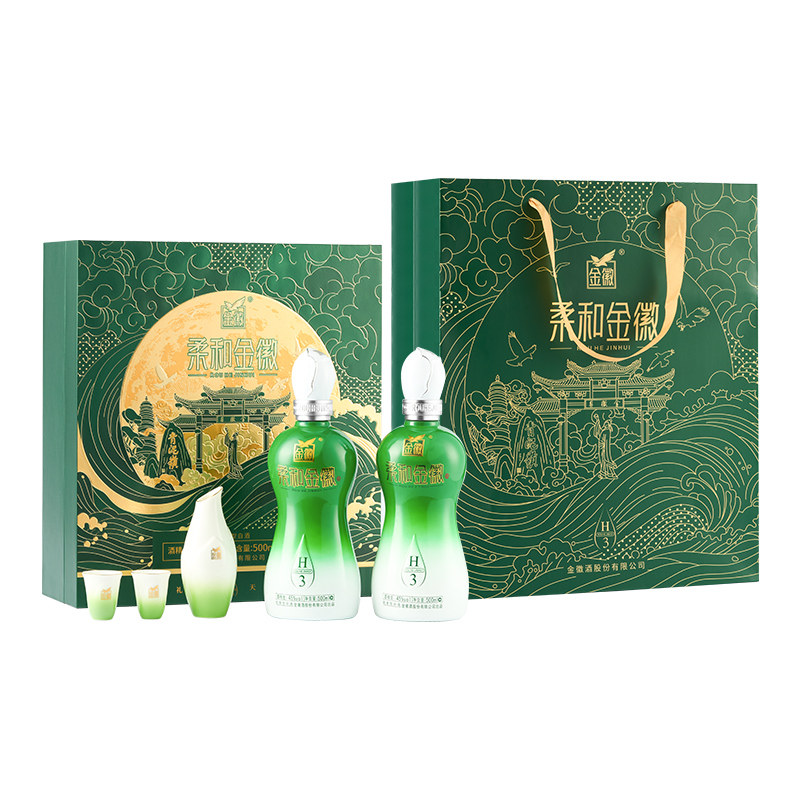 柔和H3雅青云礼盒500ml*2瓶装
