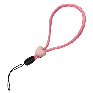 手机挂绳短款可调节手腕绳挂链女款高端卡通爱心挂件手工编织手腕结实耐用挂饰手机壳通用创意防丢吊坠