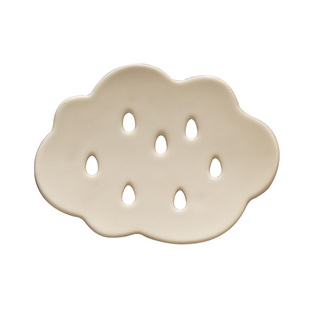 LENYVASEN 云朵创意陶瓷沥水不积水香皂盒洗手间浴室收纳置物架
