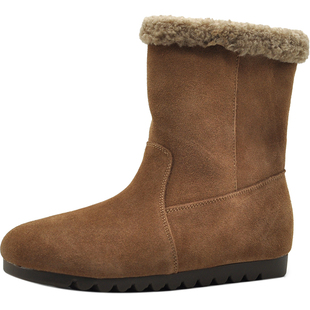 Artmu阿木东北雪地靴女款2025新款冬季加绒加厚保暖短靴女靴子