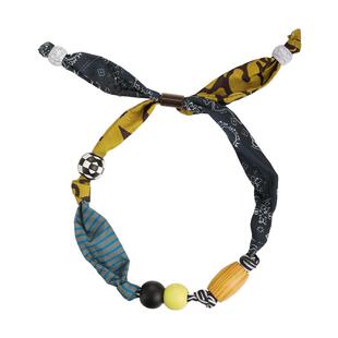 非来不可杨超越同款丝巾串珠项链系脖高级感锁骨链颈链配饰毛衣链