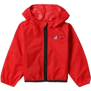 IT CDG PLAY COMME des GARÇONS川久保玲童装连帽拉链夹克外套