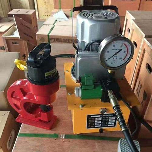 双油路电动液压冲孔机 CH-160型分体式铜铝排打孔机