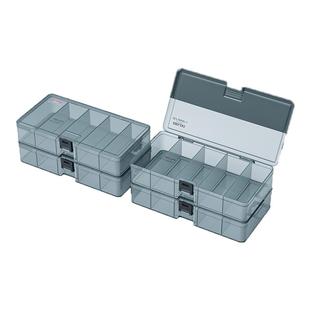 德力西电气收纳盒零件盒整理盒螺丝桌面抽屉分格箱五金乐高工具箱