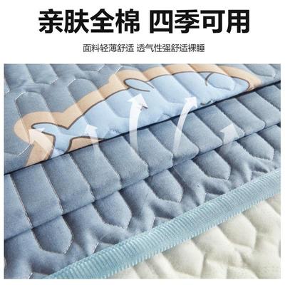 纯棉防水床盖全棉榻榻米垫子2022新款四季通用衍缝防滑隔尿床单人