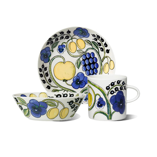 芬兰arabia奥碧雅硕果一人食餐具套组家用碗盘马克杯瓷器结婚礼物