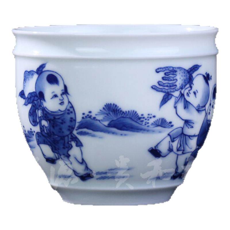 景德镇手绘青花品茗杯功夫茶具