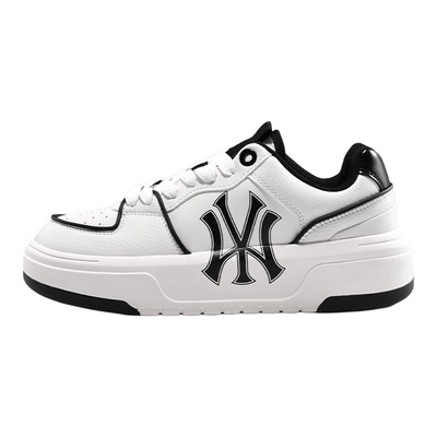 官方正品纽约洋基队男鞋2025春秋新款厚底灰色学长鞋休闲板鞋女款