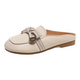 大东一脚蹬包头半拖鞋女2026新款夏季女鞋穆勒鞋单鞋夏天外穿凉鞋