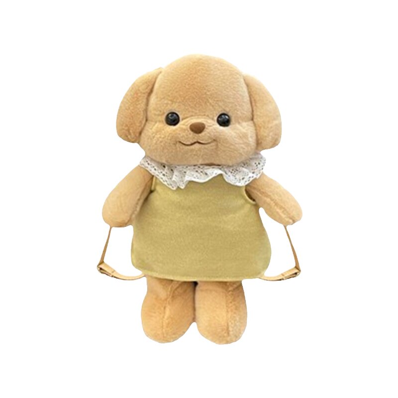 小鼻嘎贵宾犬玩偶书包可爱小背包