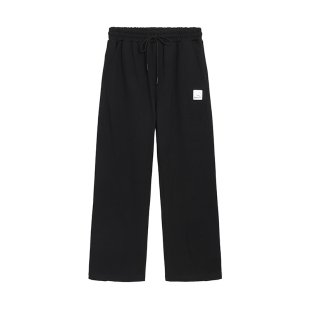 HOTPLANET裤子男士秋冬纯棉黑色垂感直筒休闲裤卫衣合集重磅450g