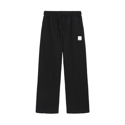 hotplanet银色皮标纯棉休闲裤