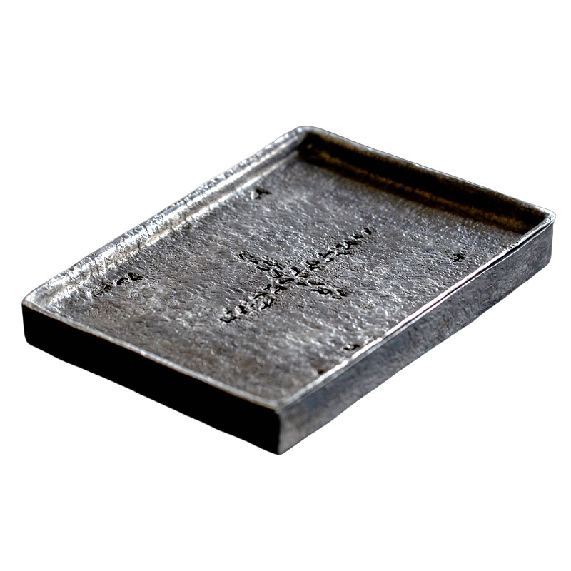 纯锡全手壶承储水茶盘精工雕刻台