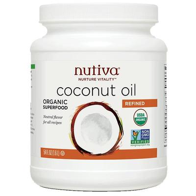 有机食用精炼椰子油nutiva