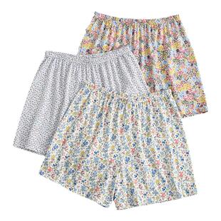 AB内衣女士纯棉夏季阿罗裤薄款印花居家休闲短裤宽松针织睡裤H826