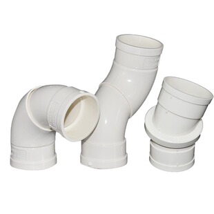 pvc旋转直接50/75/110排水管配件大全360度调节万向弯头水管接头
