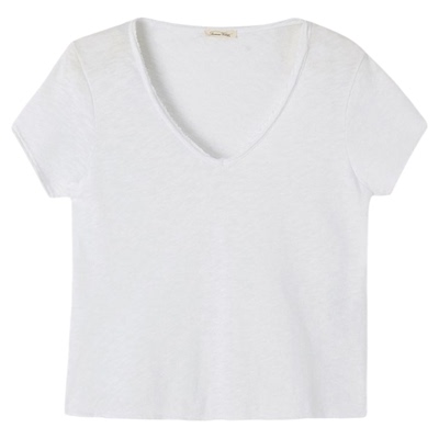 AmericanVintageV领短袖T恤