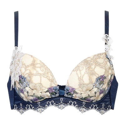 华歌尔聚拢显大刺绣蕾丝性感文胸