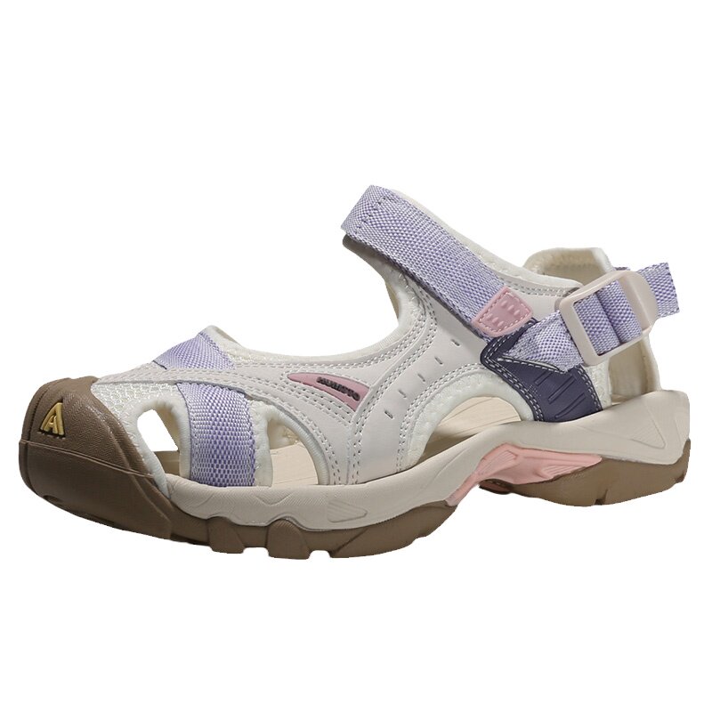 悍途沙滩凉鞋女夏季户外运动鞋缓震魔术贴防滑包头休闲溯溪洞洞鞋